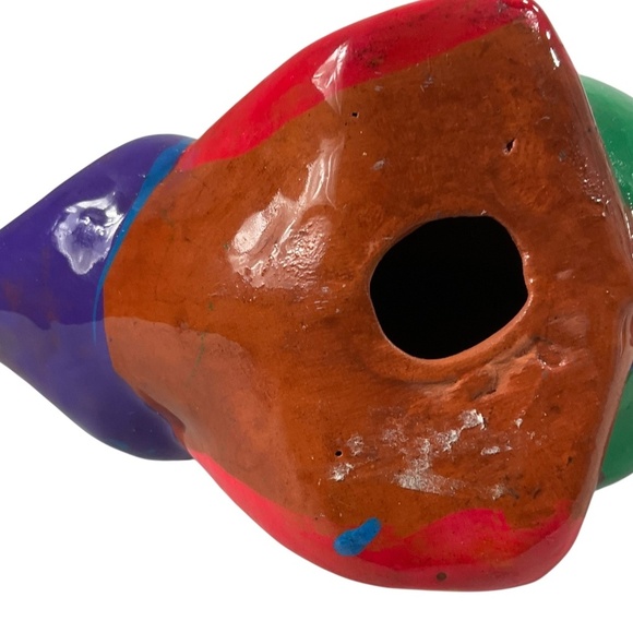 Colorful Mexican Folk Art Hand Painted Ceramic Fish Figurine 7” x 5” - Picture 12 of 12